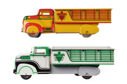 (2) Marx Tri-City Express Service Trucks
