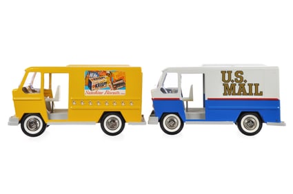 (2) Buddy L Vans Sunshine Biscuits & U.S. Mail