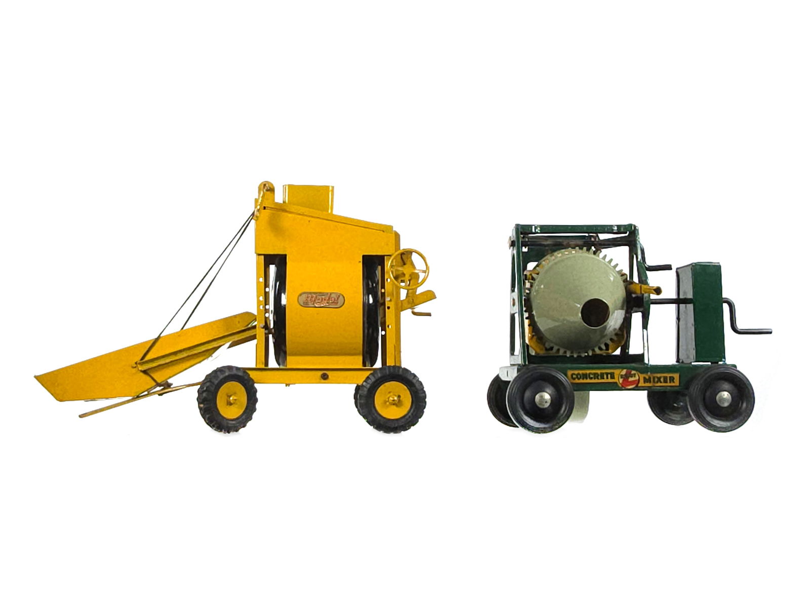 (2) Pressed Steel Cement Mixers Doepke and Buddy L (1 of 6)