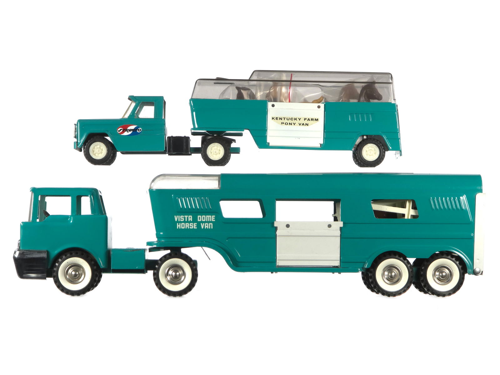 (2) Structo Horse Vans Kentucky Farm Pony and Vista Dome (1 of 6)