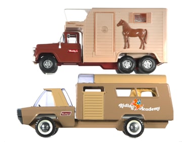 (2) Buddy L Horse Trucks Riding Academy & Buddy L Stables