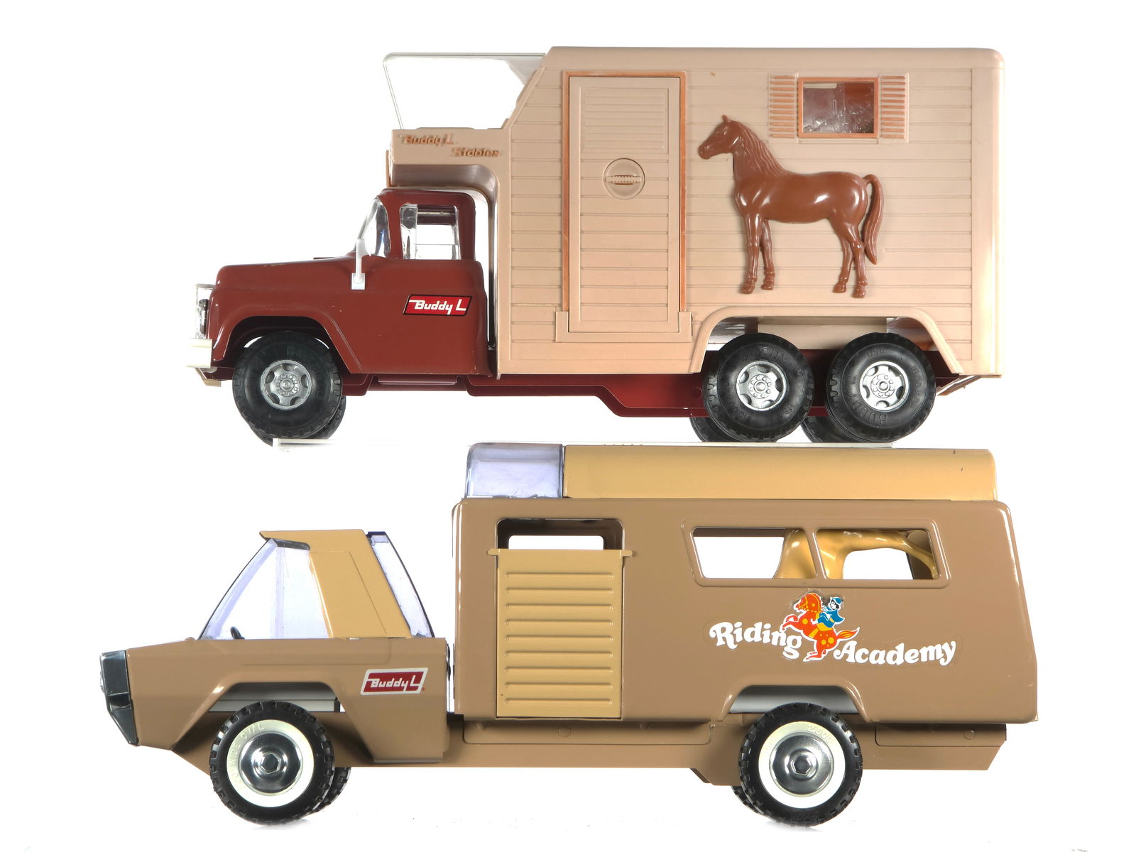 (2) Buddy L Horse Trucks Riding Academy & Buddy L Stables (1 of 6)