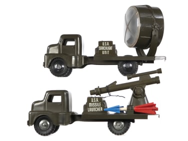 (2) Missile Launcher and Search Light Unit Set