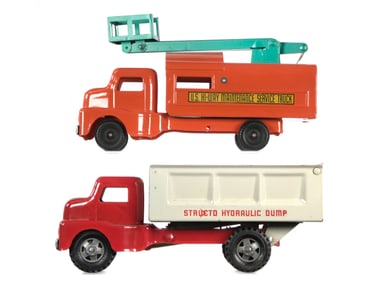 (2) Structo Trucks: Hi-Way Maintenance Truck & Hydraulic Dump