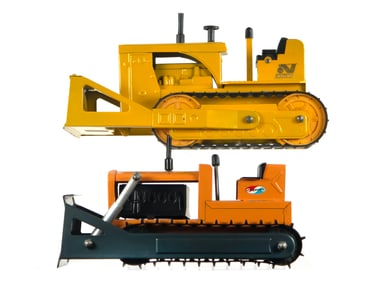 (2) Structo and Nylint Bulldozer Front End Loaders