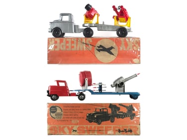 Ideal Sky Sweeper Anti-Aircraft Truck w/Box & Structo Truck