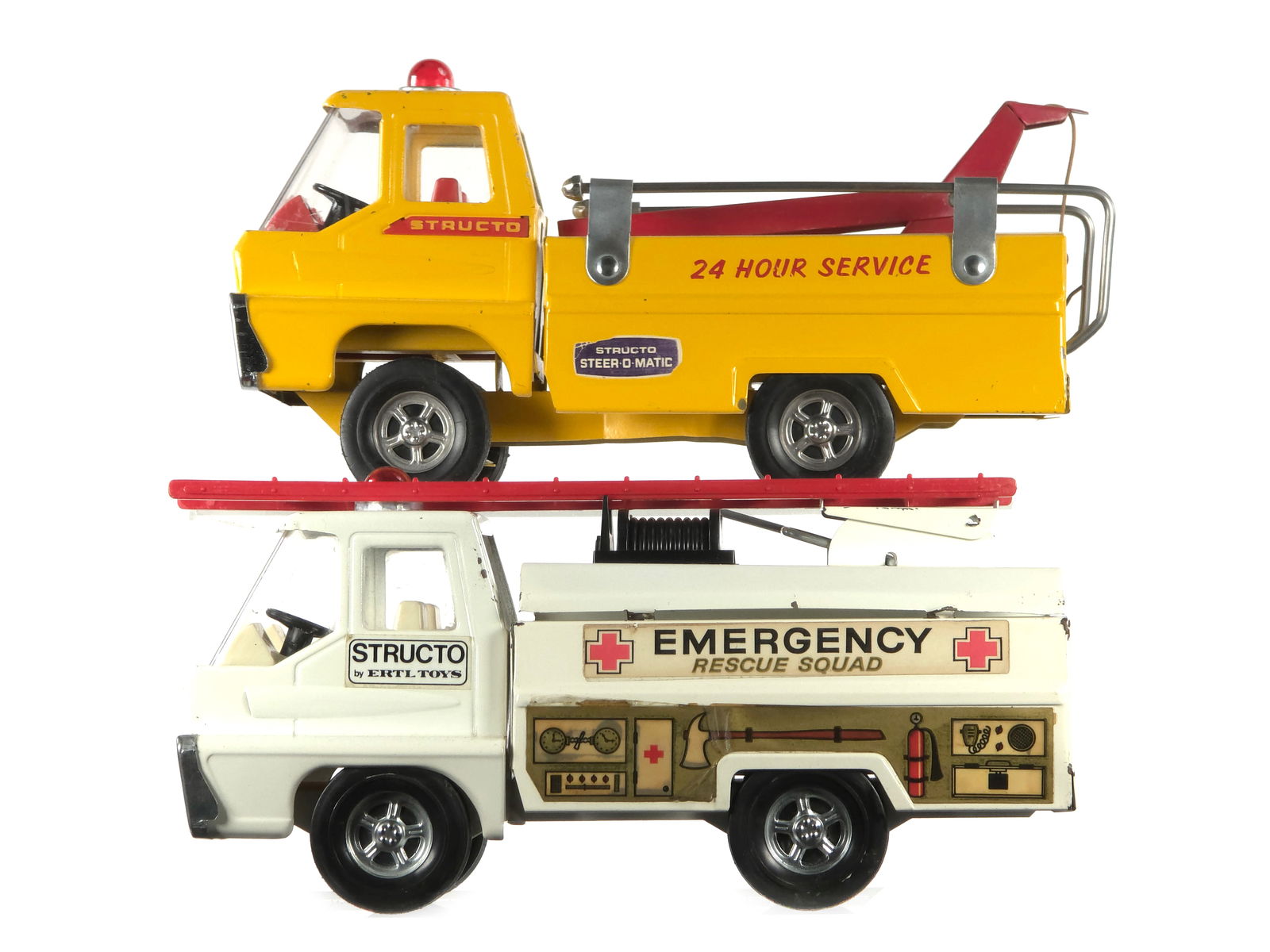 (2) Structo by ERTL Emergency Rescue Squad & 24 Hr. Wrecker (1 of 6)