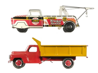 (2) Marx Lumar 24 Hr. Wrecker Service & Dump Trucks