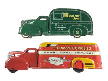 (2) Marx City Sanitation & Hiway Express Trucks