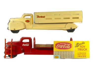 Lincoln Coca-Cola Truck & Bordens Delivery Truck