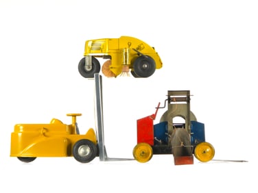 (3) Nylint Elgin Street Sweeper/Fork Lift/Girard Cement Mixer