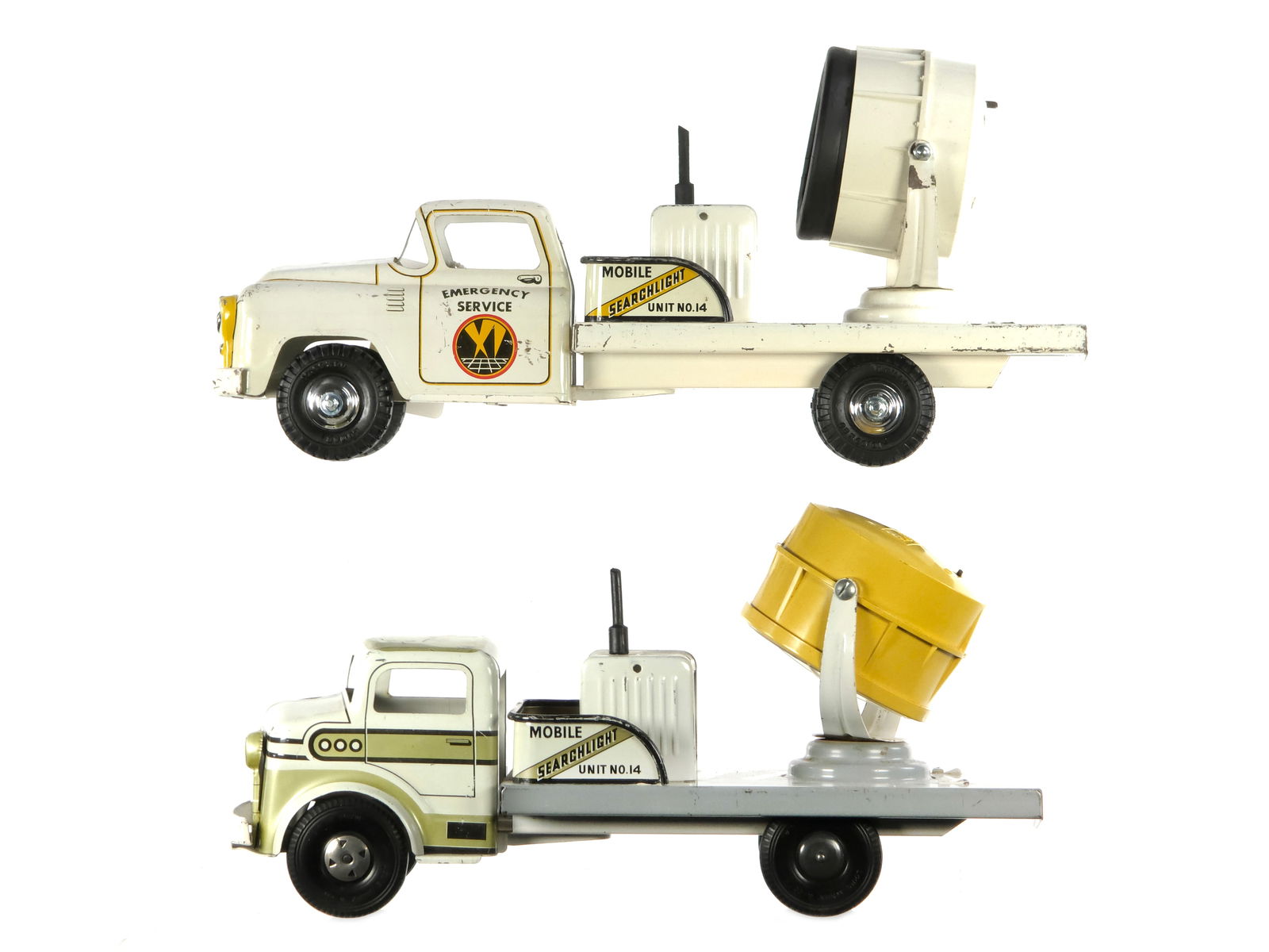 (2) Marx Lumar No. 14 Mobile Search Light Trucks Variations (1 of 6)