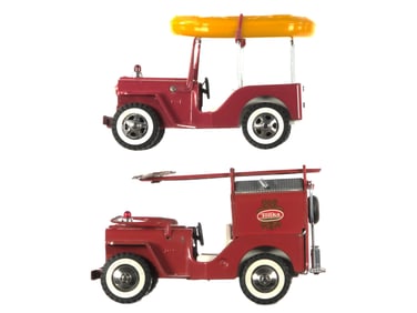 (2) Tonka Fire Dept. Jeep & Lifeguard Jeep