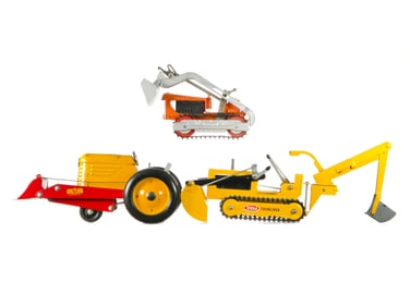 (3) Construction Vehicles Tonka/Hubley/Super Six