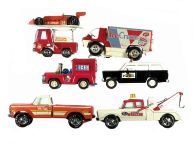 (6) Nylint Pressed Steel Vehicles