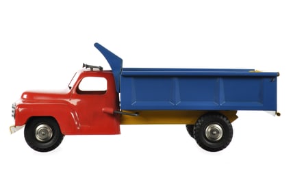 Marx Pressed Steel Tri-color Dump Truck
