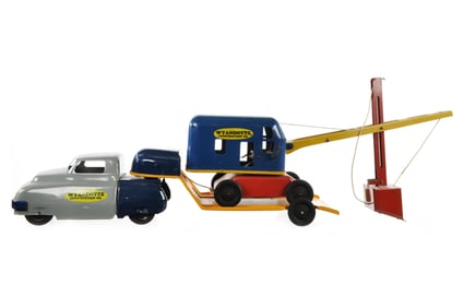 Wyandotte Lowboy Flatbed Truck & Steam Shovel