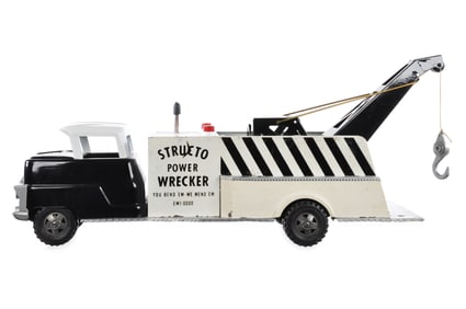 Structo Pressed Steel Power Wrecker Tow Truck