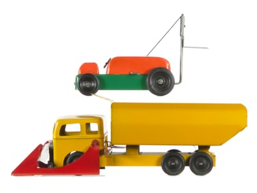 1940s Tonka Power Lift No. 200 & Roberts Dump Truck