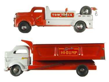 (2) Lincoln Hi-Dump Truck & Tow Truck