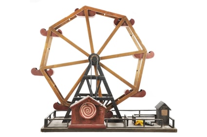 Antique Large Wooden Ferris Wheel