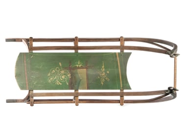 Antique Wooden Dragon Sled