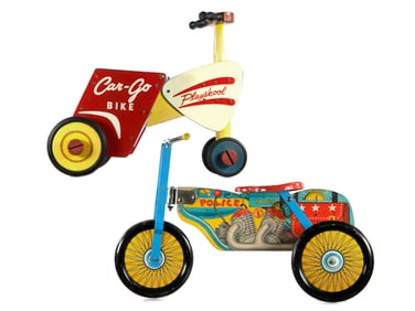 Playskool Can-Go Bike & Gong Bell Police Motorcycle