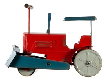 Tru-matic Pressed Steel Ride-On Bulldozer/Steam Roller