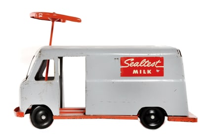 Roberts Pressed Steel Ride-On Sealtest Milk Delivery Van