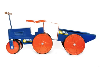 Tru-Matic Sit 'N Ride Steam Roller and Trailer