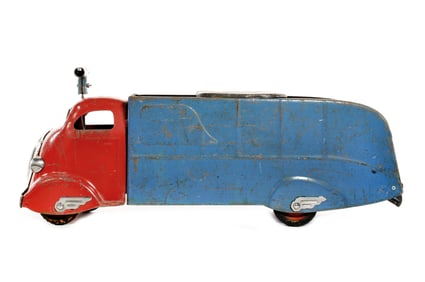 Marx Pressed Steel Ride-On Dump Truck