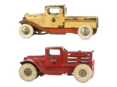 (2) Cast Iron Kilgore Work Trucks
