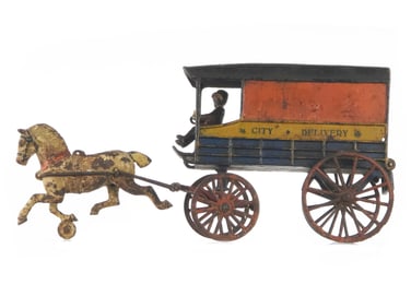 Wilkins City Delivery Truck in Beautiful Blue, Yellow, and Red