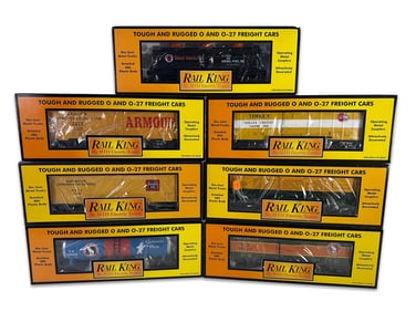 MTH Lot of 7 Freight Cars MIB