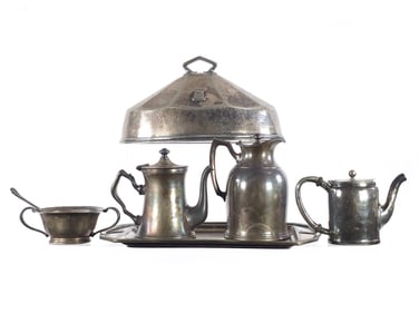 Detroit Book Cadillac Hotel 7 pc. Tea Set by Stanley