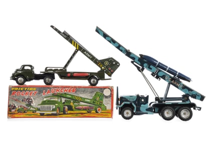 (2) Friction Rocket Launchers Linemar Boxed & Alps
