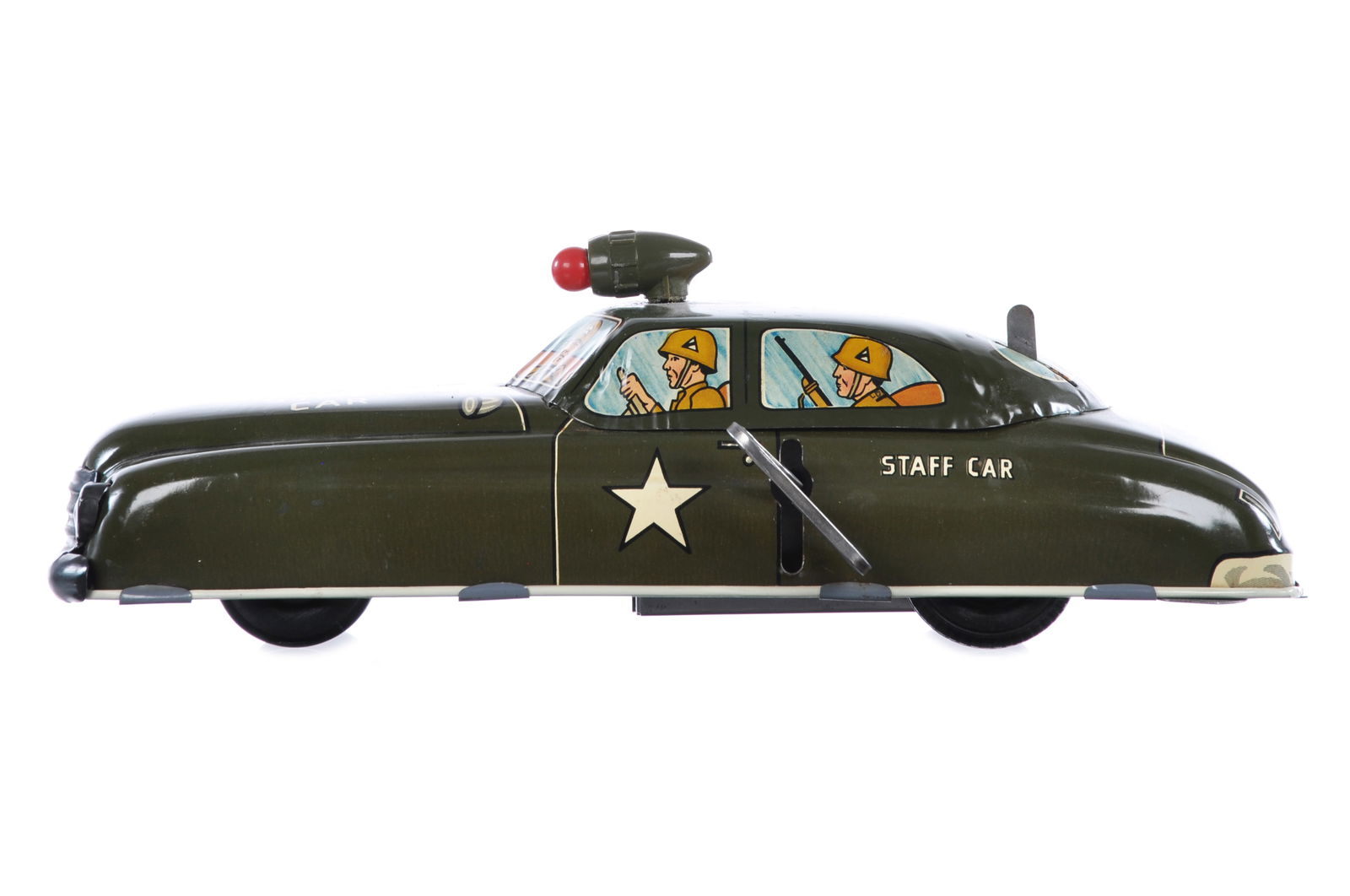 Marx Tin Windup Army Staff Car W-601158 (1 of 6)