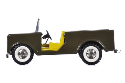 Structo #200 The Army Cub Pressed Steel Military Jeep