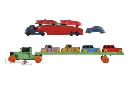 (2) Strombecker & Auburn Rubber Car Carriers