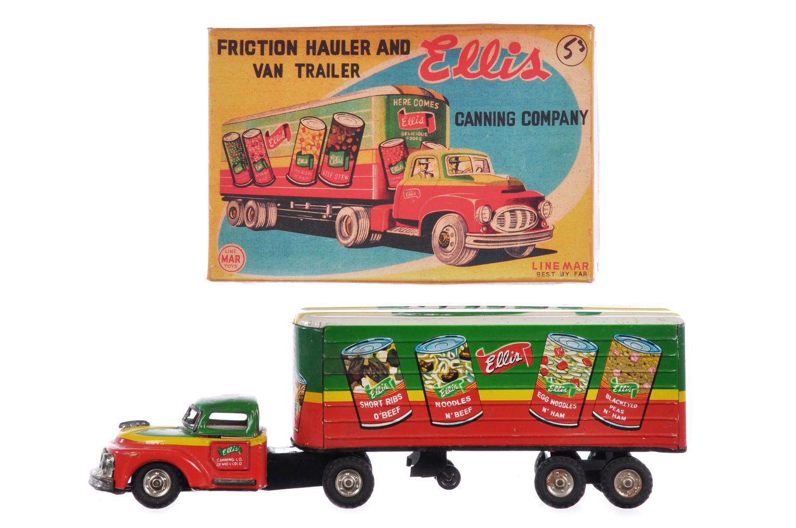 Linemar Ellis Friction Hauler & Van Trailer Boxed (1 of 6)