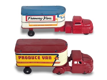(2) Wyandotte Delivery Trucks Freeway & Produce Vans