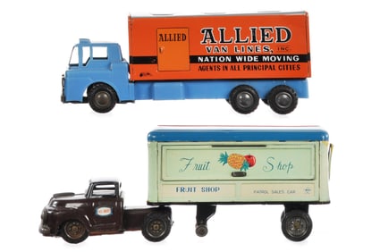 (2) Daiya Fruit Shop & Ichimura Allied Van Lines Trucks
