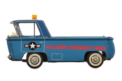 Linemar/Marx Air Corps Emergency Truck 3-Wheel Tin Friction