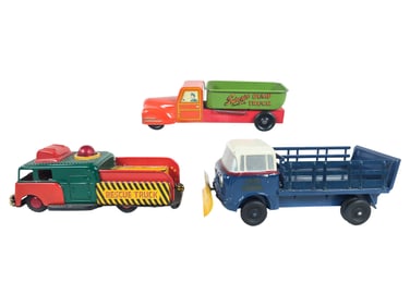 (3) Authenticast Jeep FC-170 Mail Truck Promo & 2 Tin