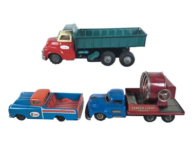 (3) Japanese TinLitho Trucks Bandai & Tada