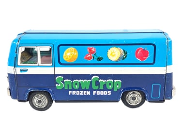 Hayashi Snow Crop Frozen Foods Delivery Van Japanese Tin