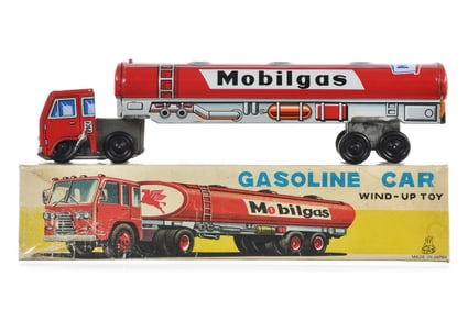 TPS Windup Mobilgas Gasoline Car Boxed Japanese