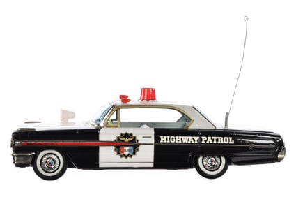 Yonezawa Ford Highway Patrol Batt. Op. Police Car