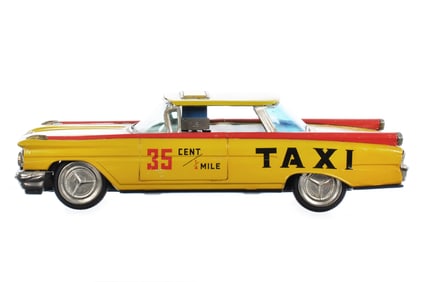 Ichiko Oldsmobile New York Taxi Cab Japanese Tin