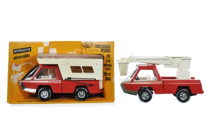 Structo Camper No. 435-1 Boxed & Bucket Truck